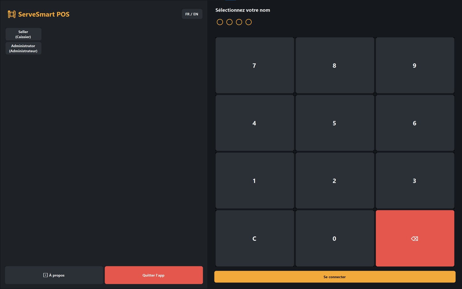 ServeSmart POS - Vue 1